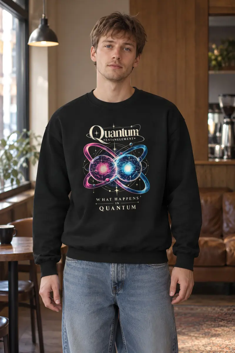 "Quantum Entanglement" Heavy Blend Unisex Crewneck Sweatshirt
