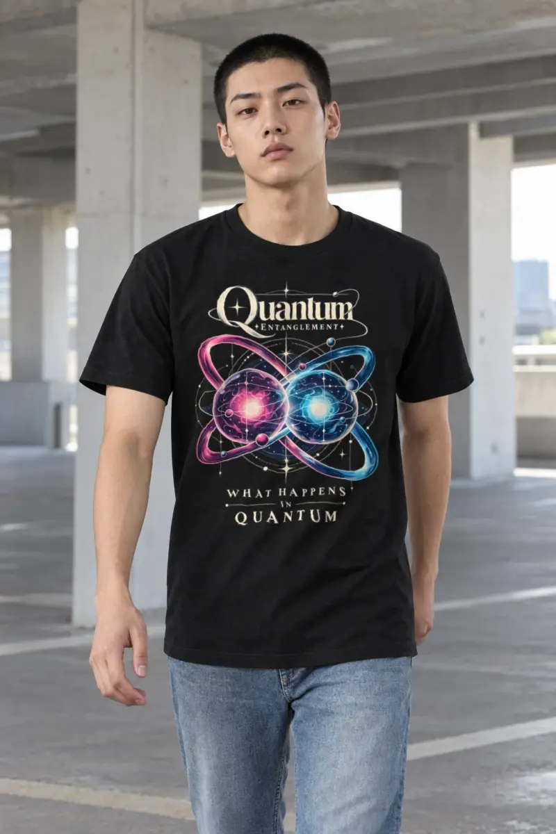 "Quantum Entanglement" Heavyweight Unisex Crewneck T-shirt | Gildan 5000