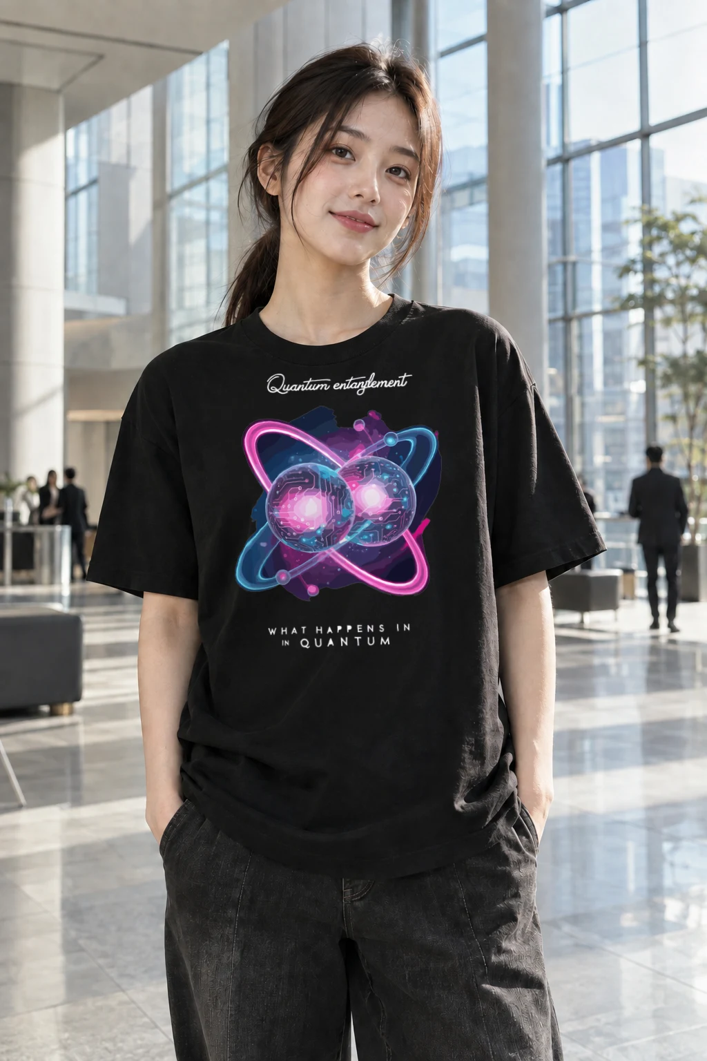 "Quantum Entanglement" Heavyweight Unisex Crewneck T-shirt | Gildan 5000