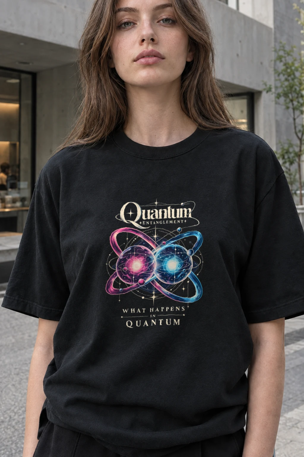 "Quantum Entanglement" Heavyweight Unisex Crewneck T-shirt | Gildan 5000