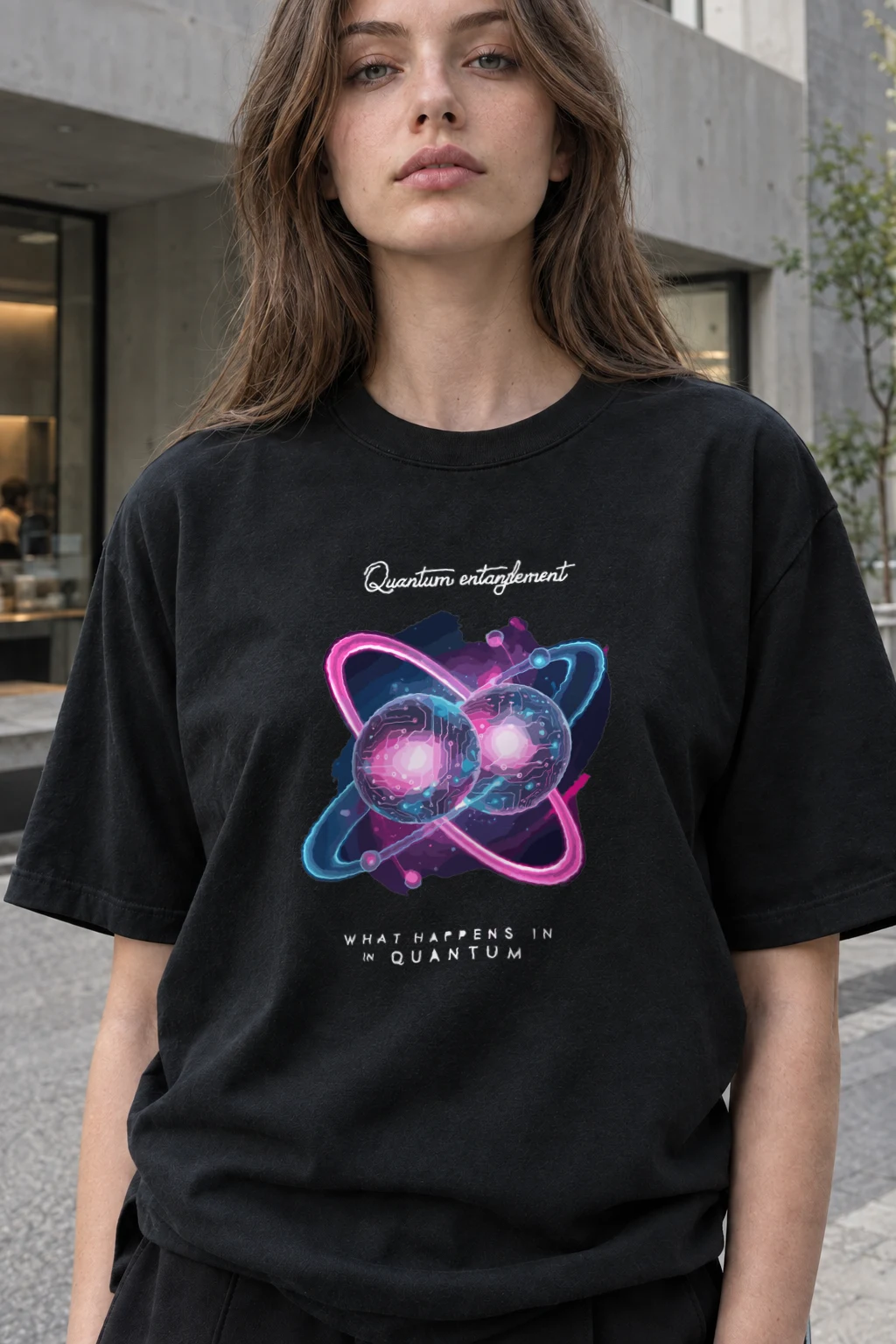 "Quantum Entanglement" Heavyweight Unisex Crewneck T-shirt | Gildan 5000