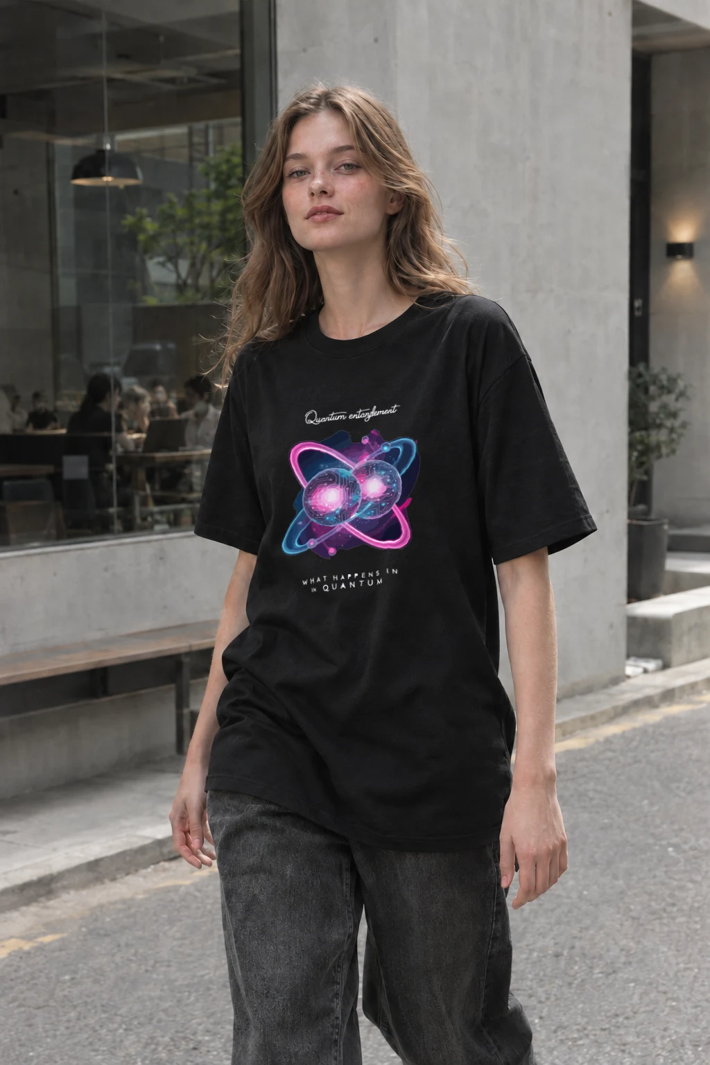 "Quantum Entanglement" Heavyweight Unisex Crewneck T-shirt | Gildan 5000
