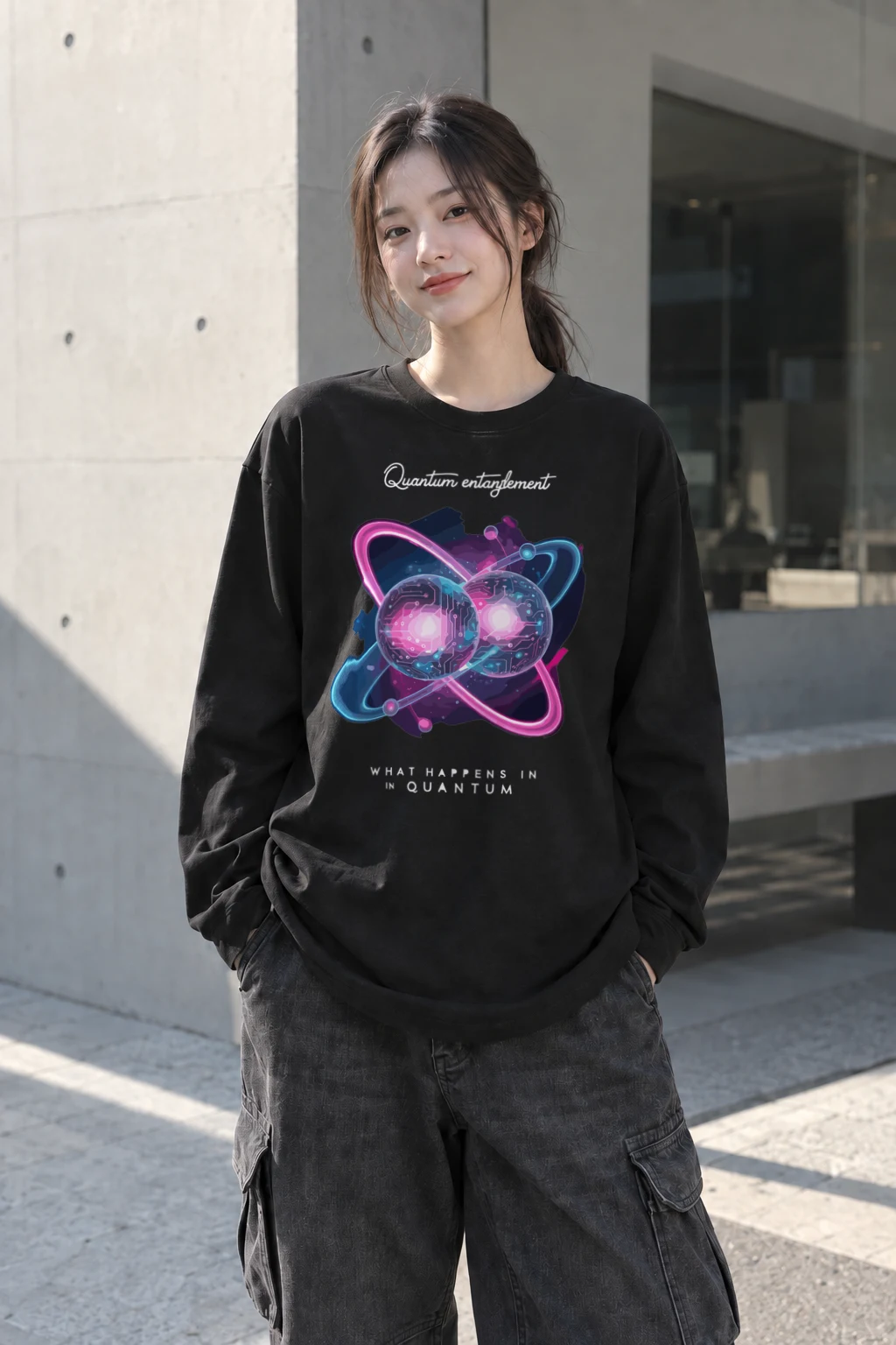 "Quantum Entanglement" Unisex Longsleeve T-shirt | Gildan 2400