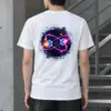 "Quantum Orbit Glow" Heavyweight Unisex Crewneck T-shirt