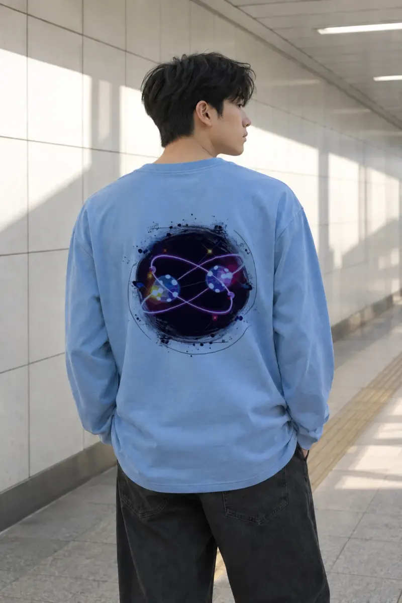 "Quantum Orbit" Unisex Longsleeve T-shirt | Gildan 2400