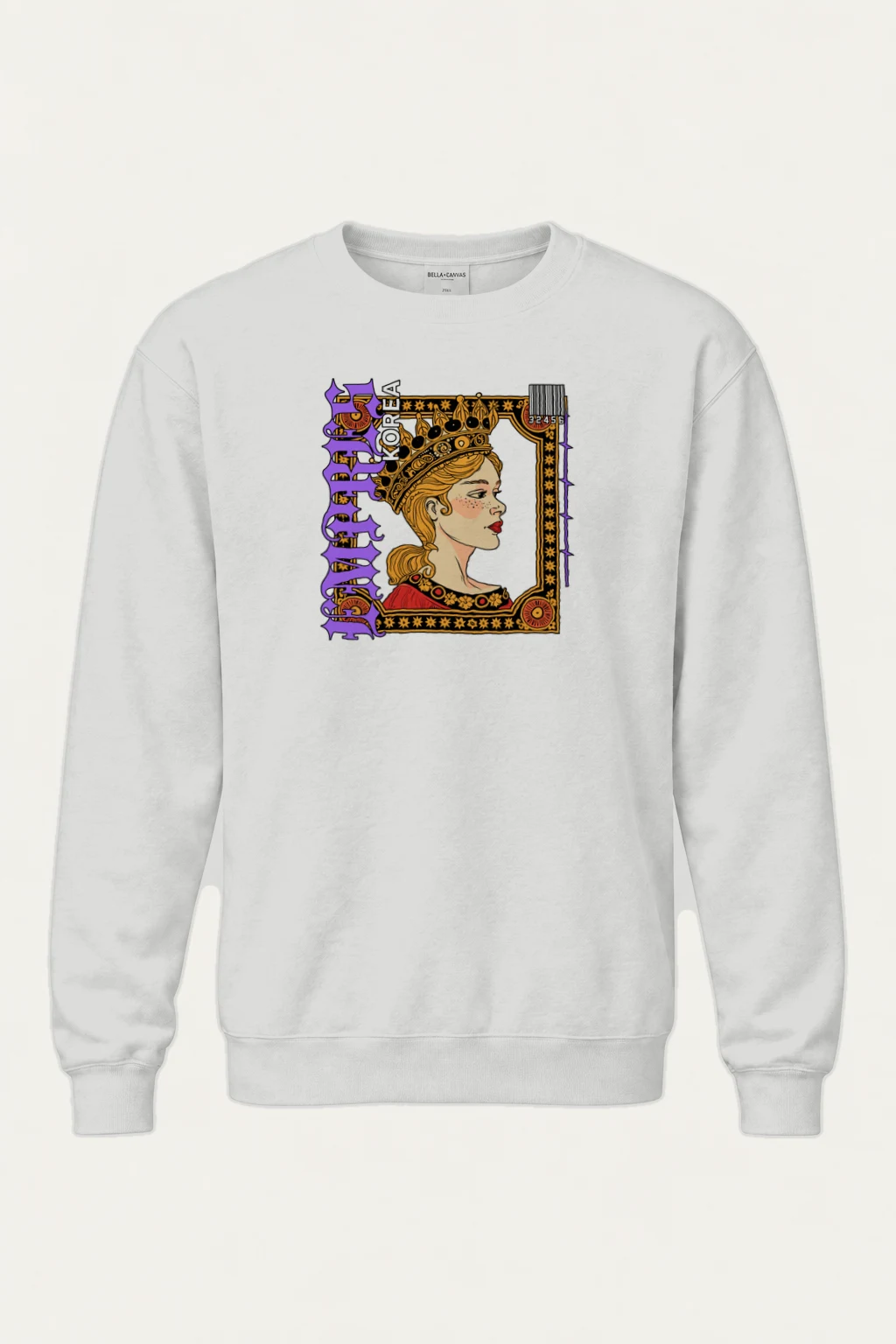 "Queen Korea" Heavy Blend Unisex Crewneck Sweatshirt | Gildan 18000