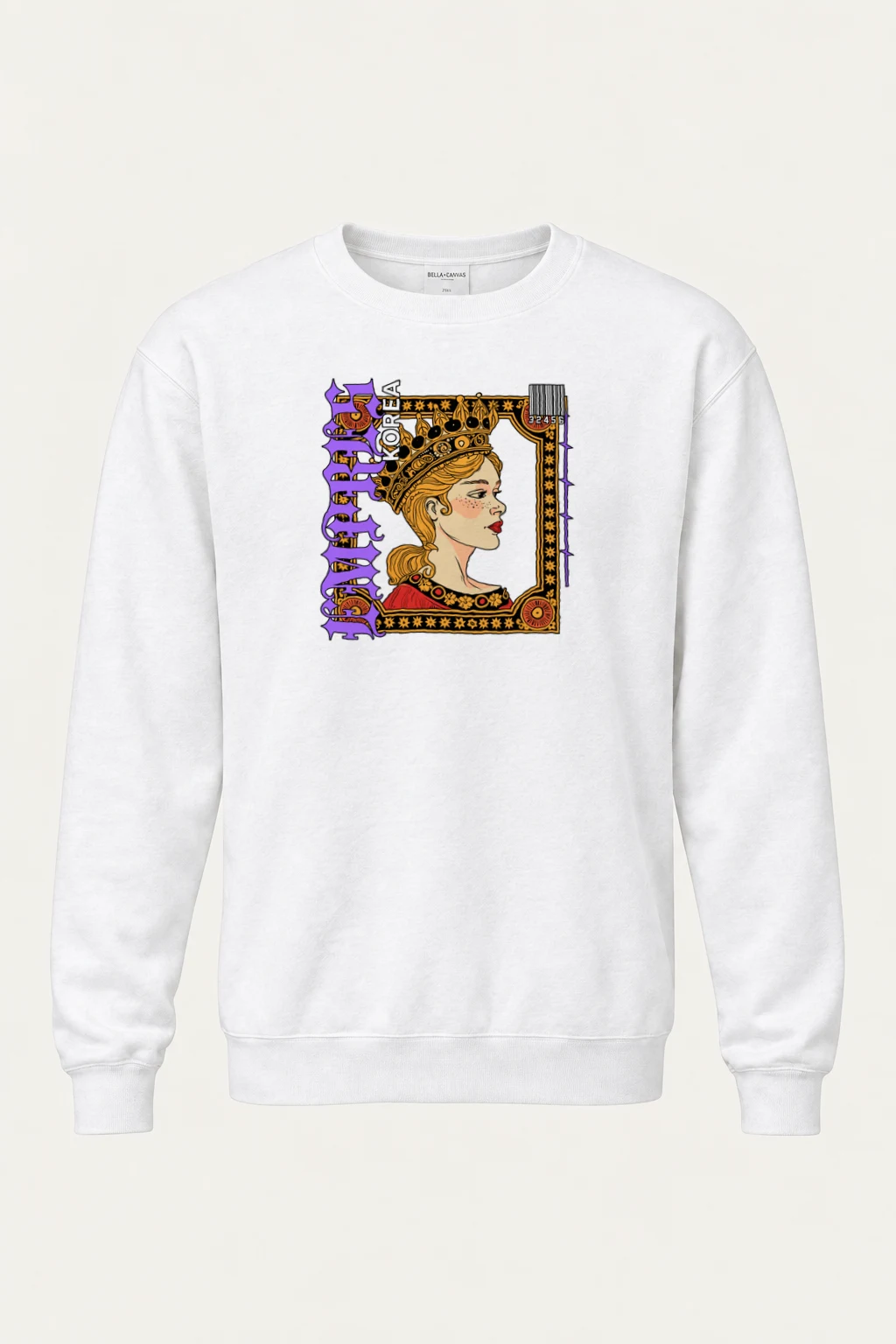 "Queen Korea" Heavy Blend Unisex Crewneck Sweatshirt | Gildan 18000