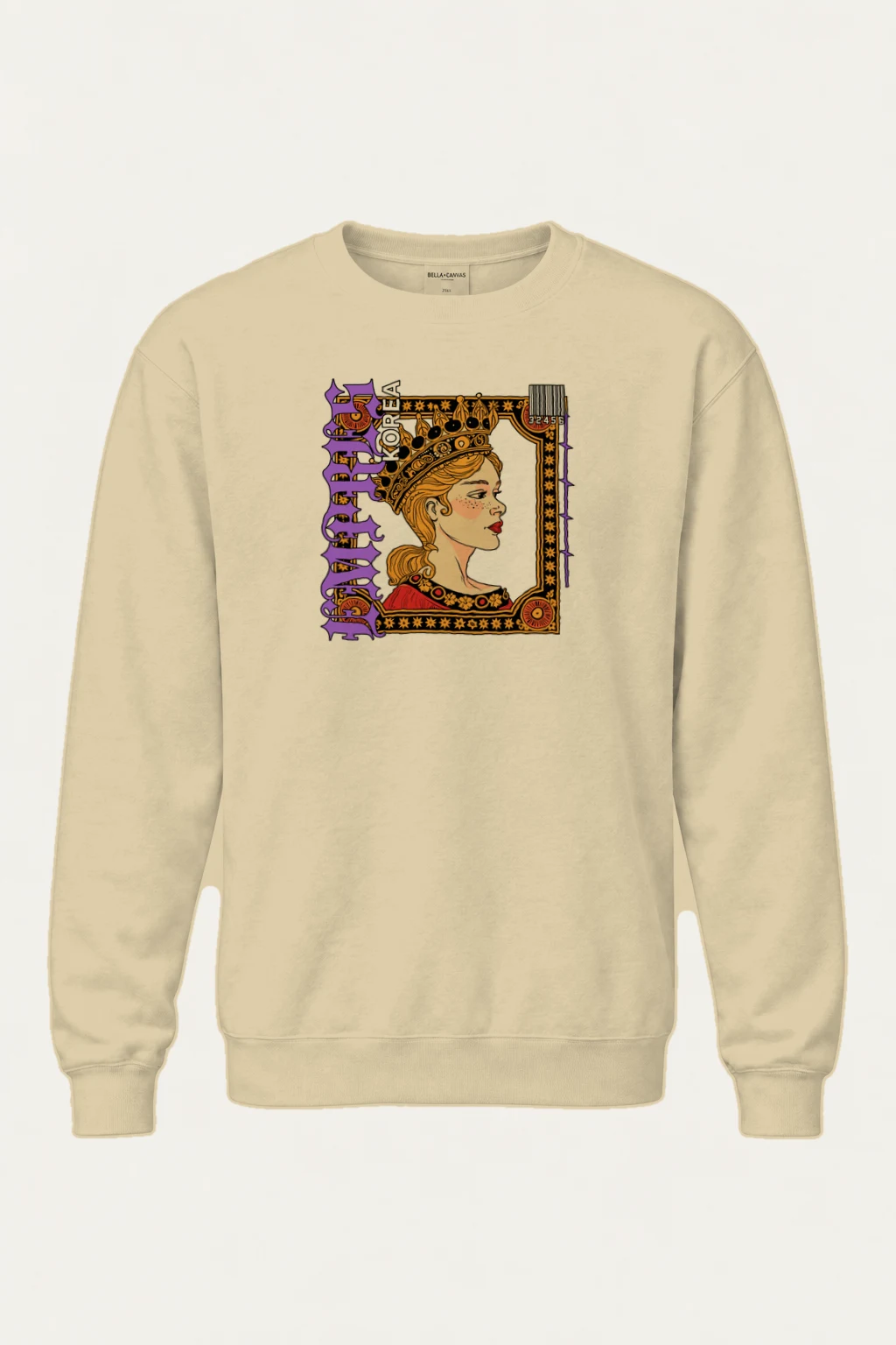"Queen Korea" Heavy Blend Unisex Crewneck Sweatshirt | Gildan 18000