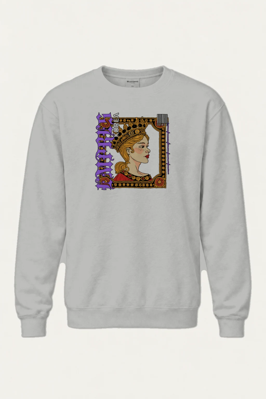 "Queen Korea" Heavy Blend Unisex Crewneck Sweatshirt | Gildan 18000