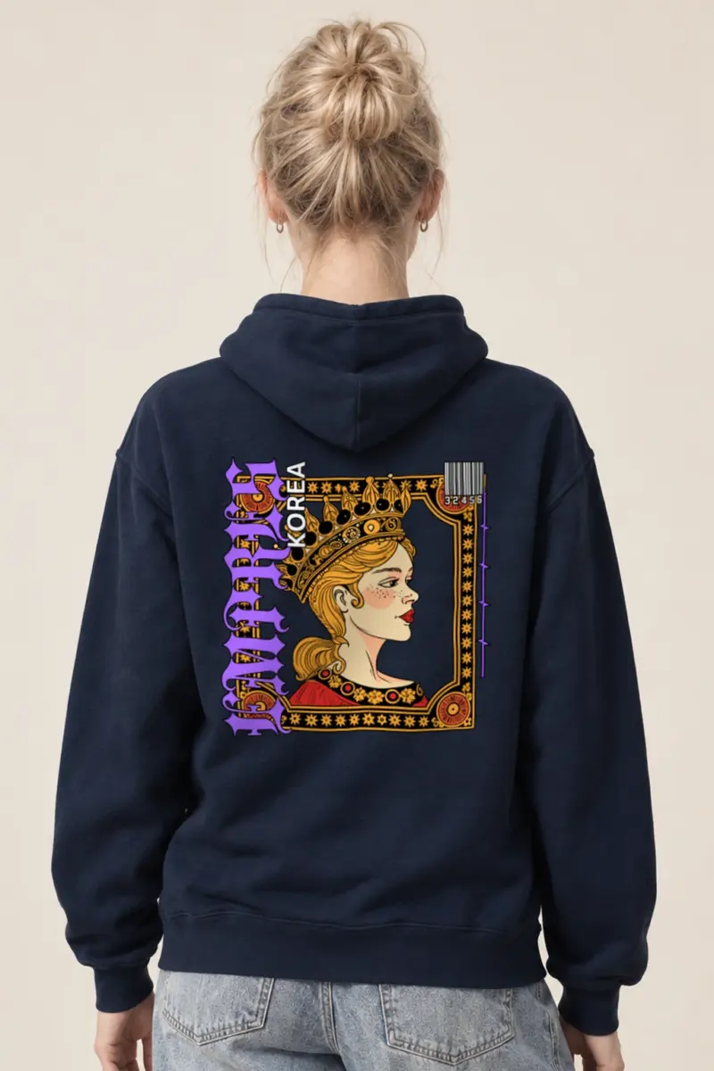 "Queen Korea" Heavy Blend Unisex Pullover Hoodie