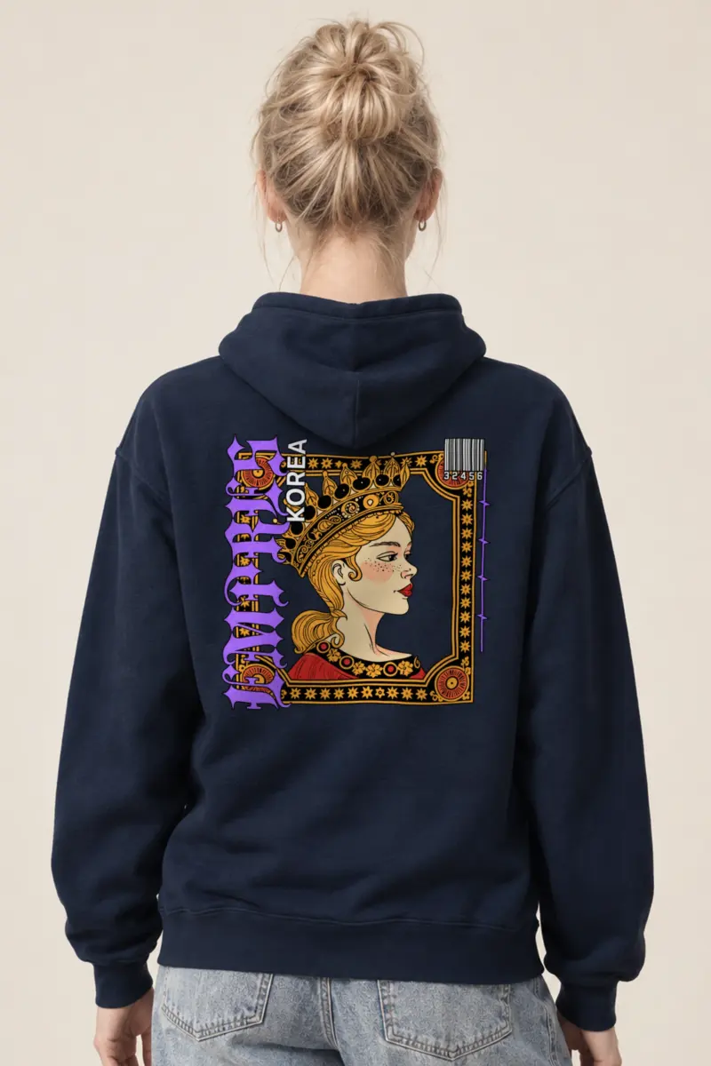 "Queen Korea" Heavy Blend Unisex Pullover Hoodie