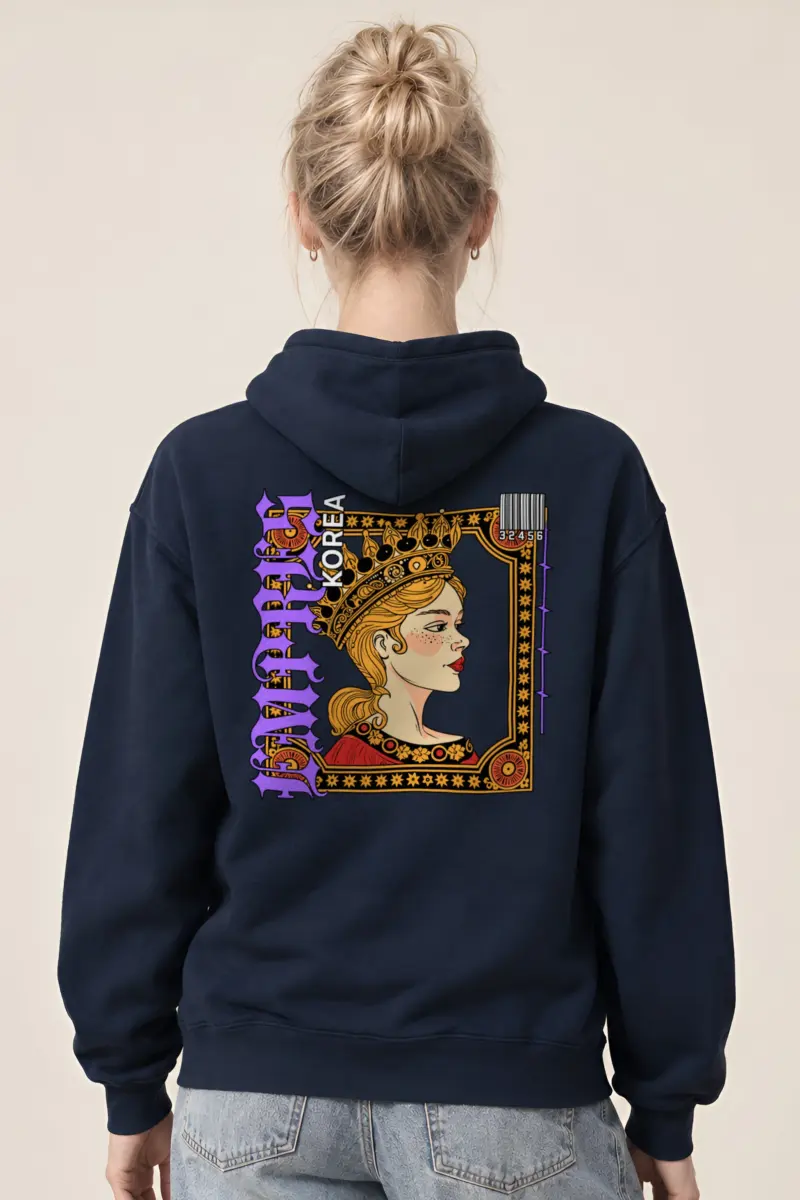 "Queen Korea" Heavy Blend Unisex Pullover Hoodie
