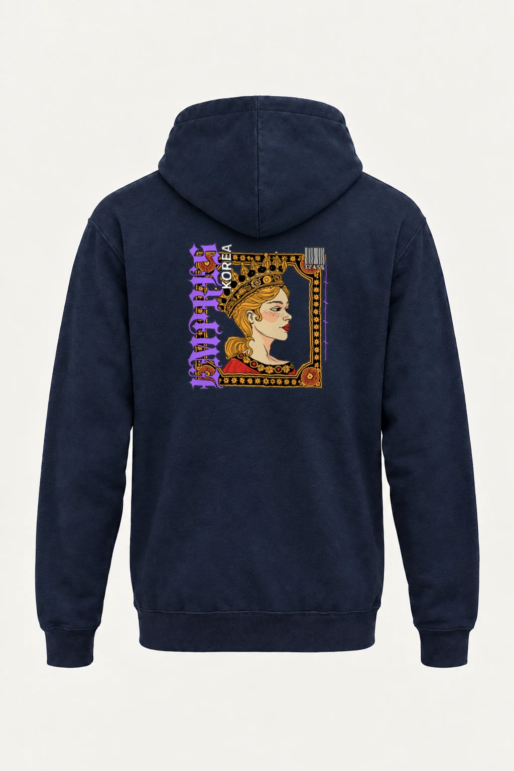 "Queen Korea" Heavy Blend Unisex Pullover Hoodie | Gildan 18500