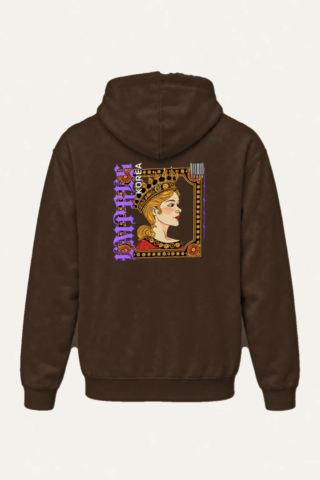 "Queen Korea" Heavy Blend Unisex Pullover Hoodie | Gildan 18500