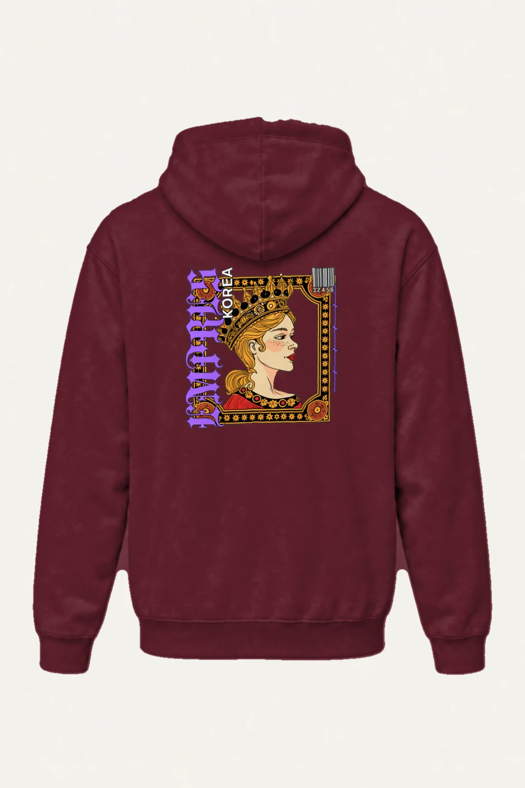 "Queen Korea" Heavy Blend Unisex Pullover Hoodie | Gildan 18500
