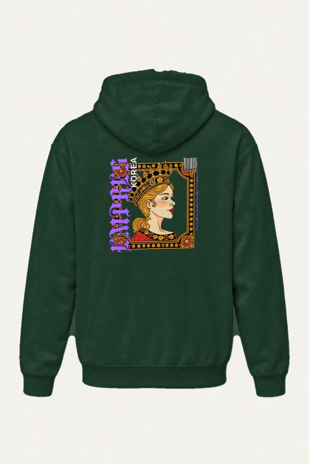 "Queen Korea" Heavy Blend Unisex Pullover Hoodie | Gildan 18500