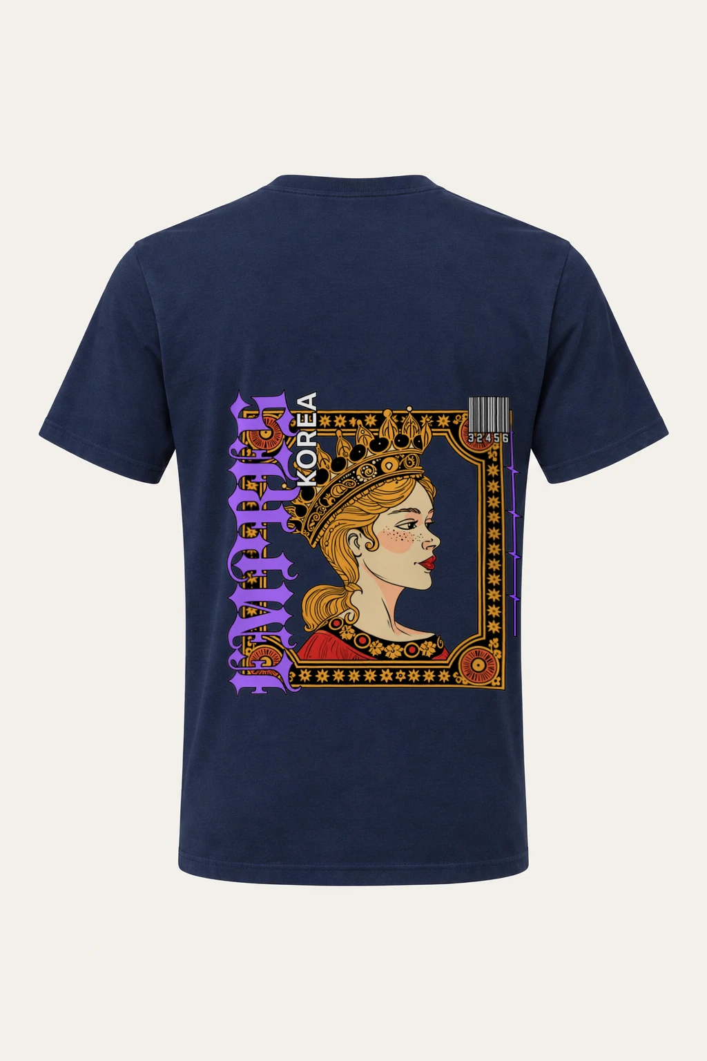 "Queen Korea" Heavyweight Unisex Crewneck T-shirt | Gildan 5000