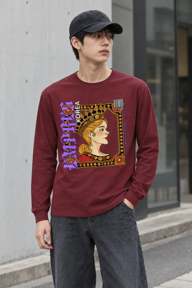"Queen Korea" Unisex Longsleeve T-shirt