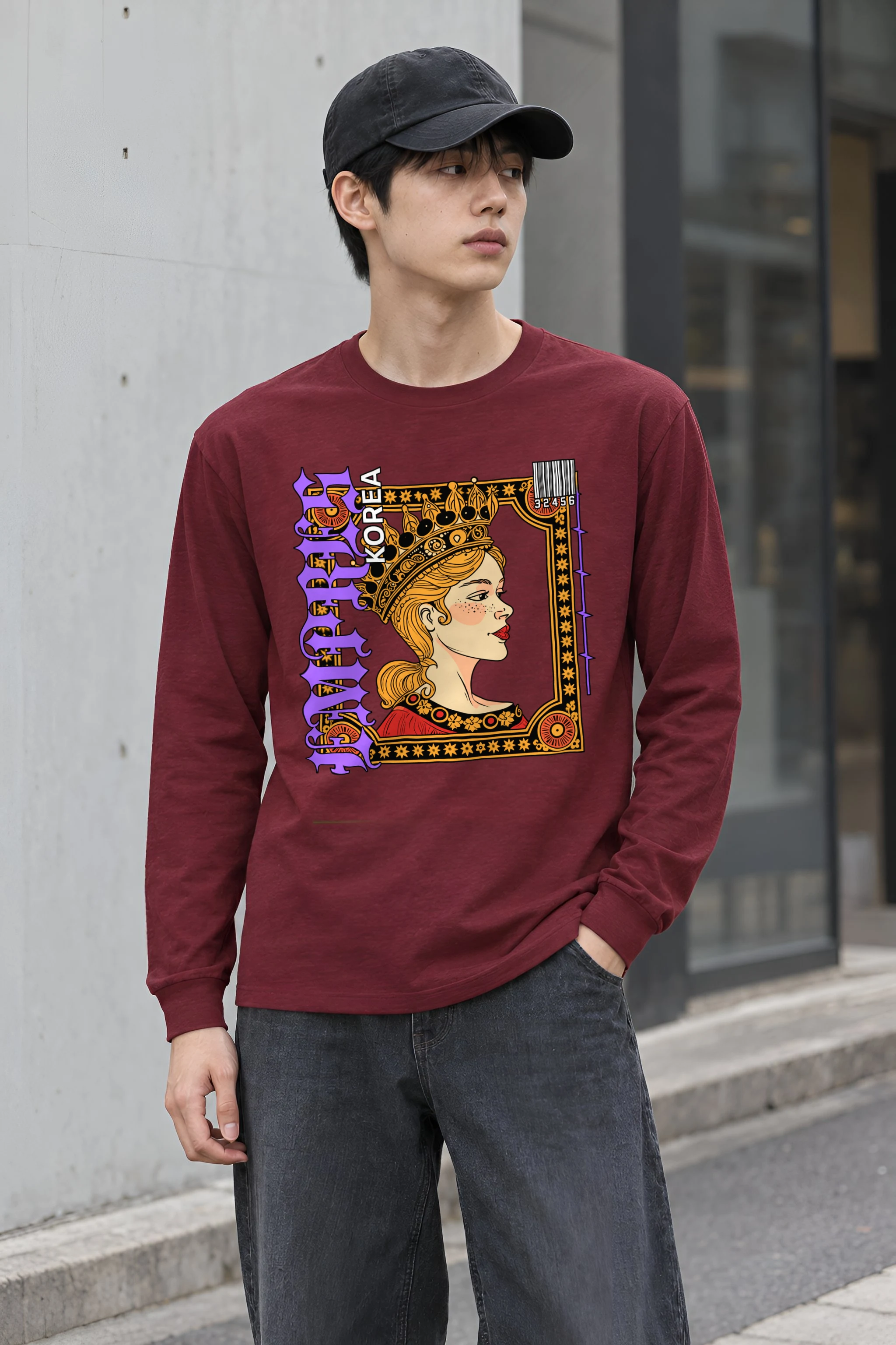 "Queen Korea" Unisex Longsleeve T-shirt