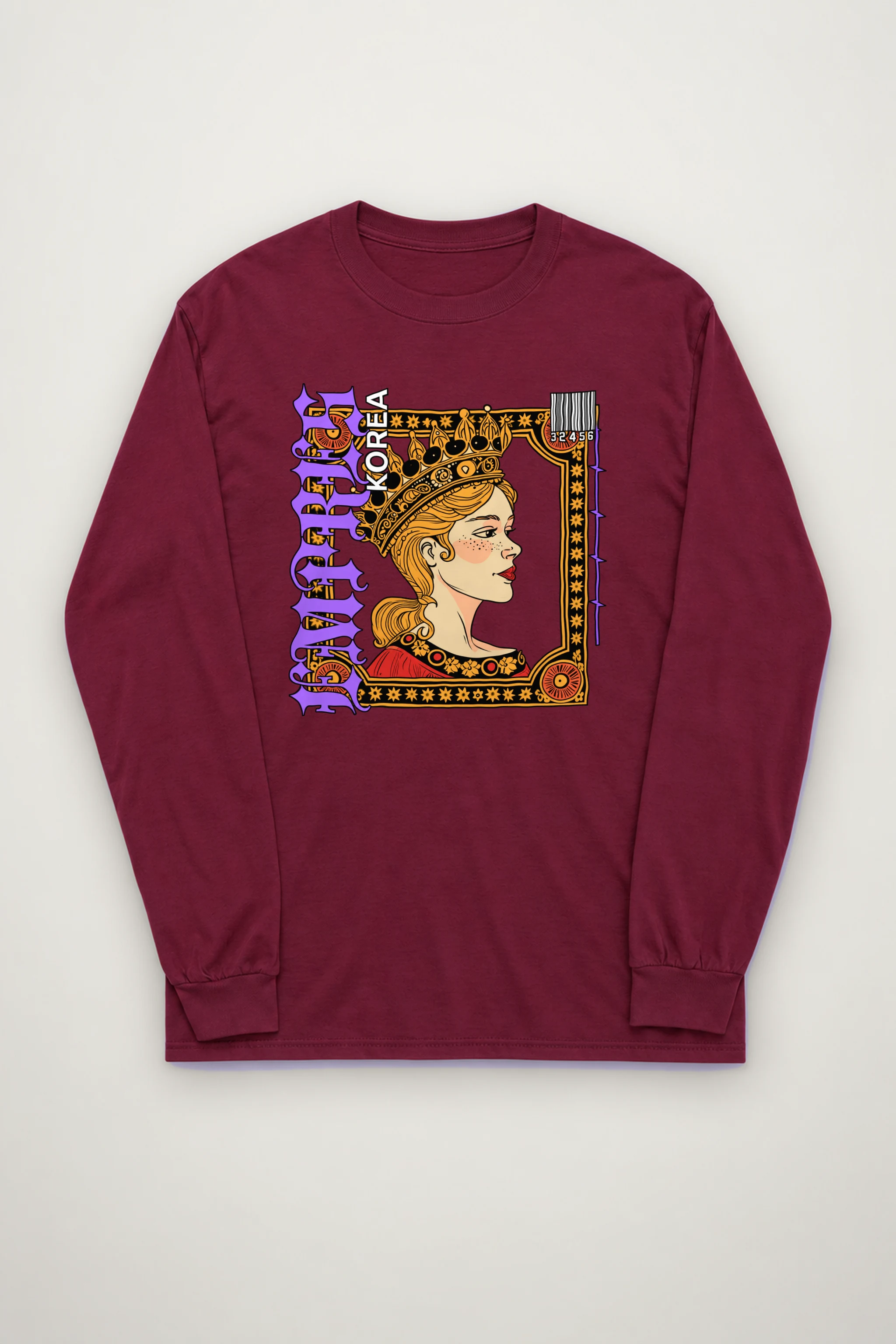 "Queen Korea" Unisex Longsleeve T-shirt