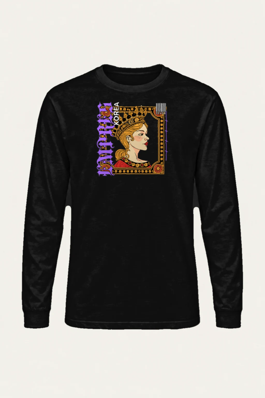 "Queen Korea" Unisex Longsleeve T-shirt | Gildan 2400