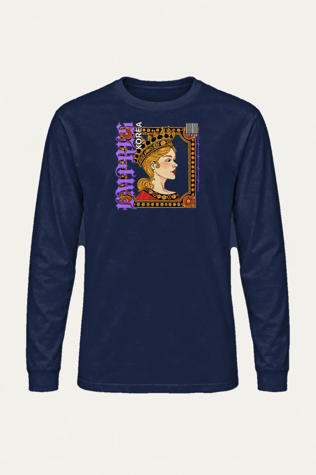 "Queen Korea" Unisex Longsleeve T-shirt | Gildan 2400