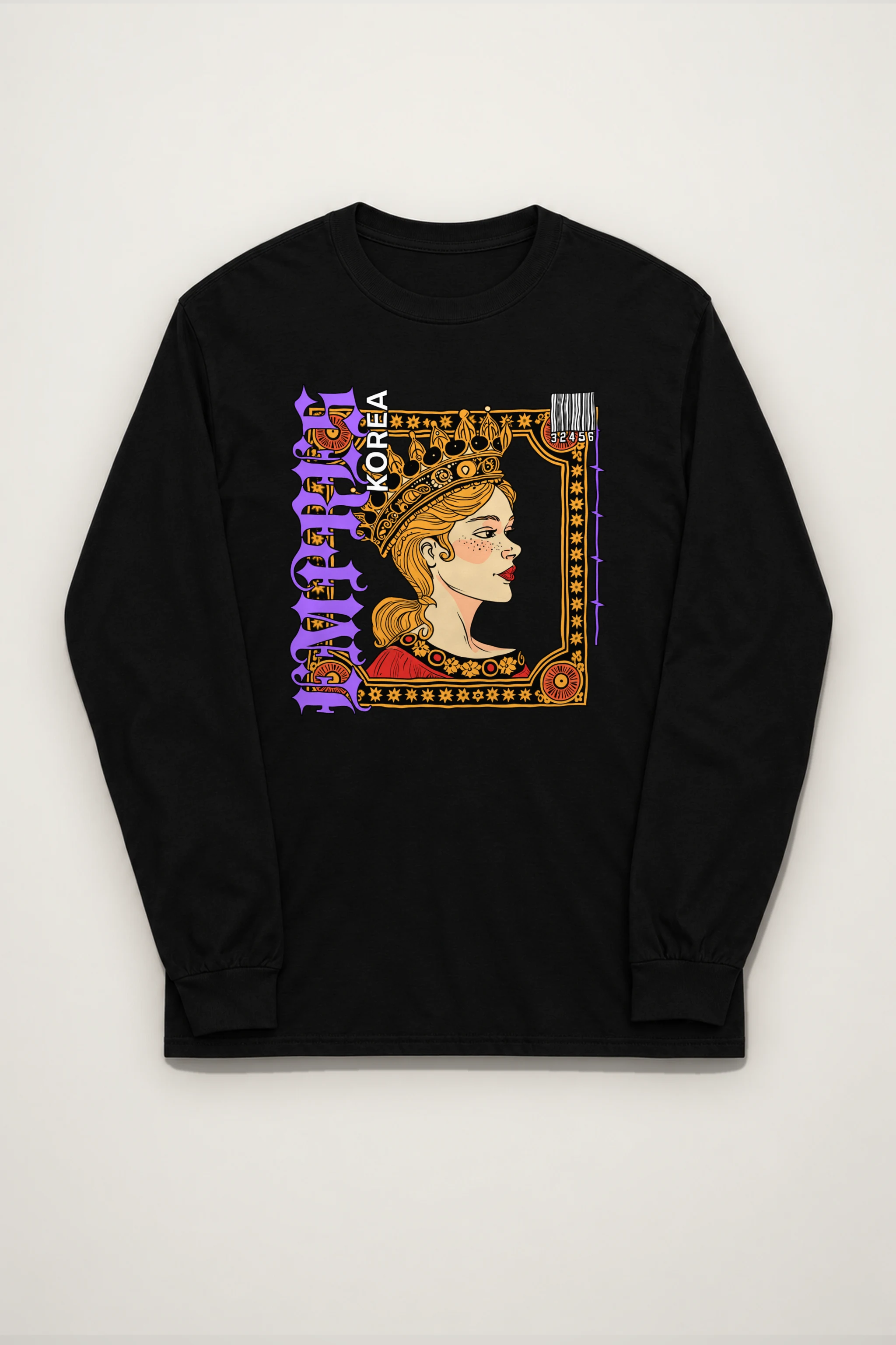 "Queen Korea" Unisex Longsleeve T-shirt
