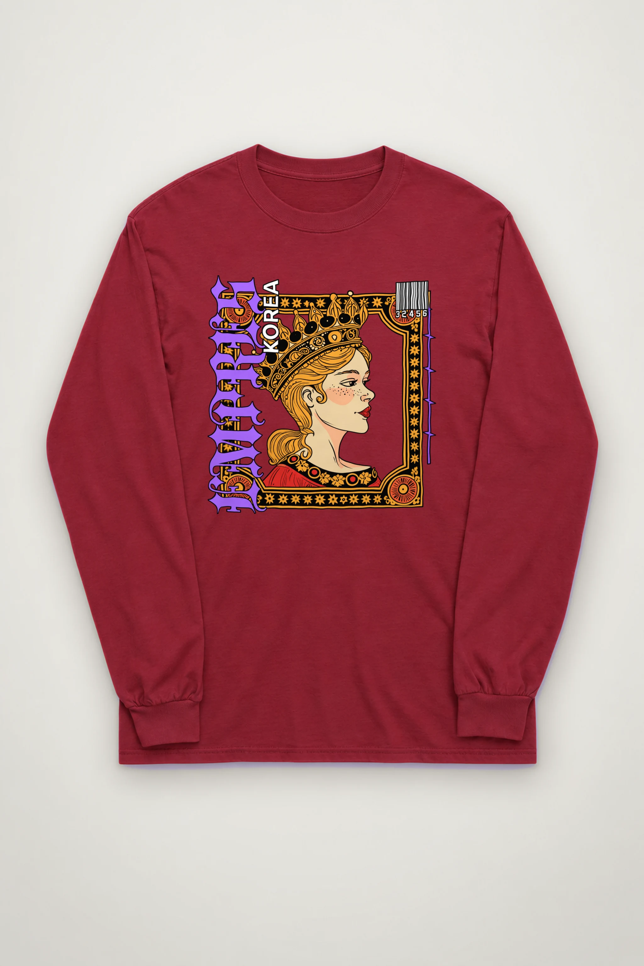 "Queen Korea" Unisex Longsleeve T-shirt