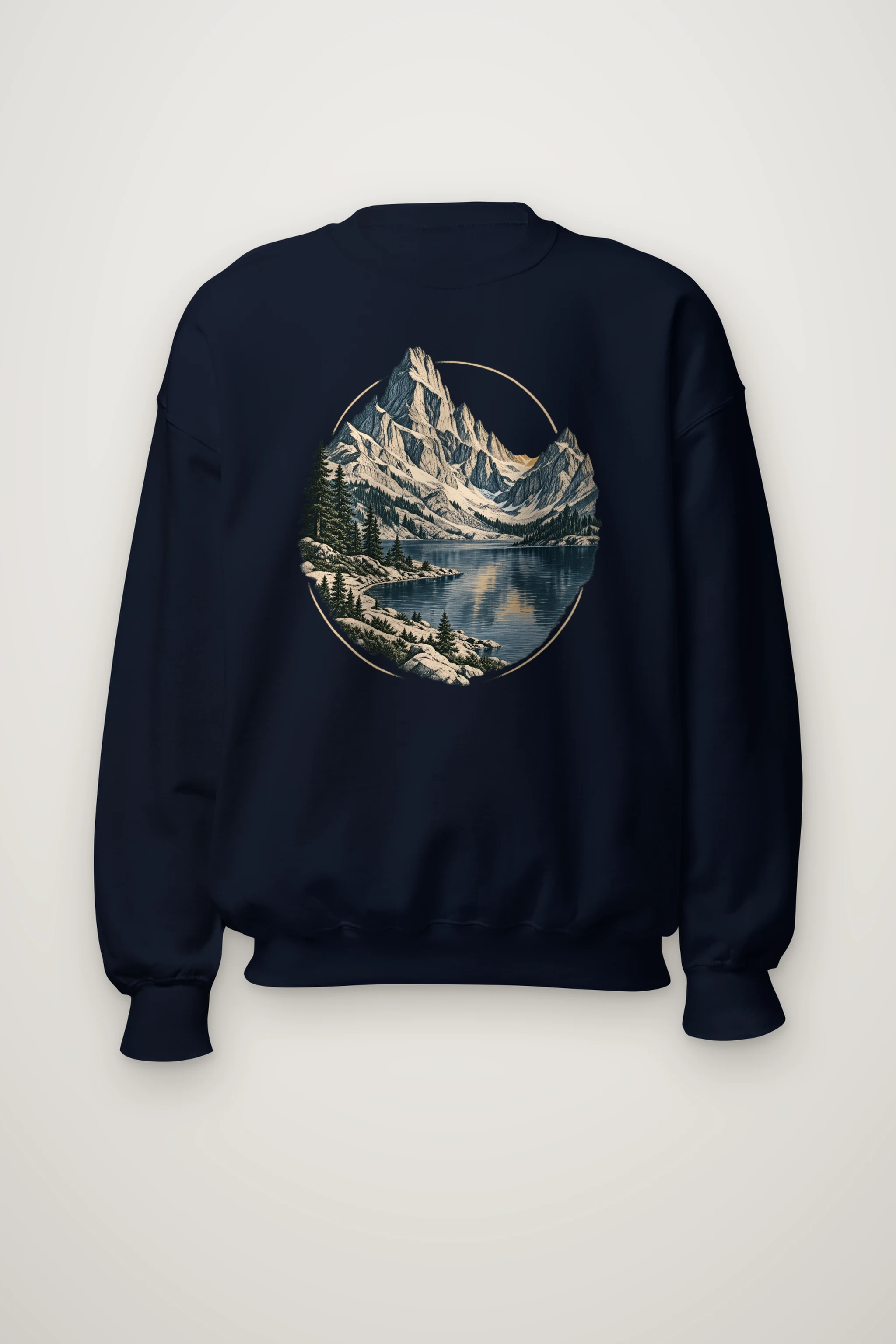 "Quiet Alpine Passage" Heavy Blend Unisex Crewneck Sweatshirt