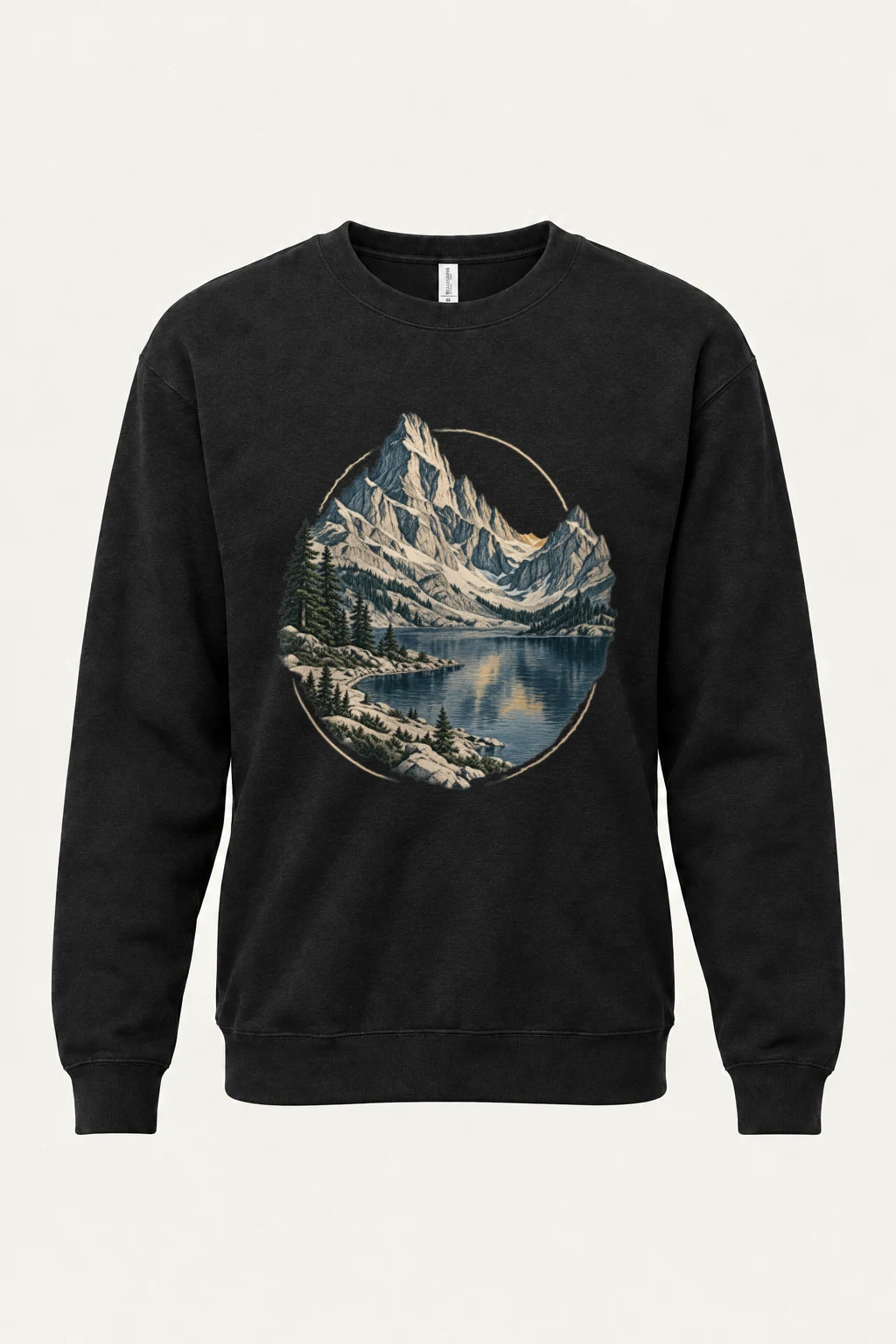 "Quiet Alpine Passage" Heavy Blend Unisex Crewneck Sweatshirt | Gildan 18000