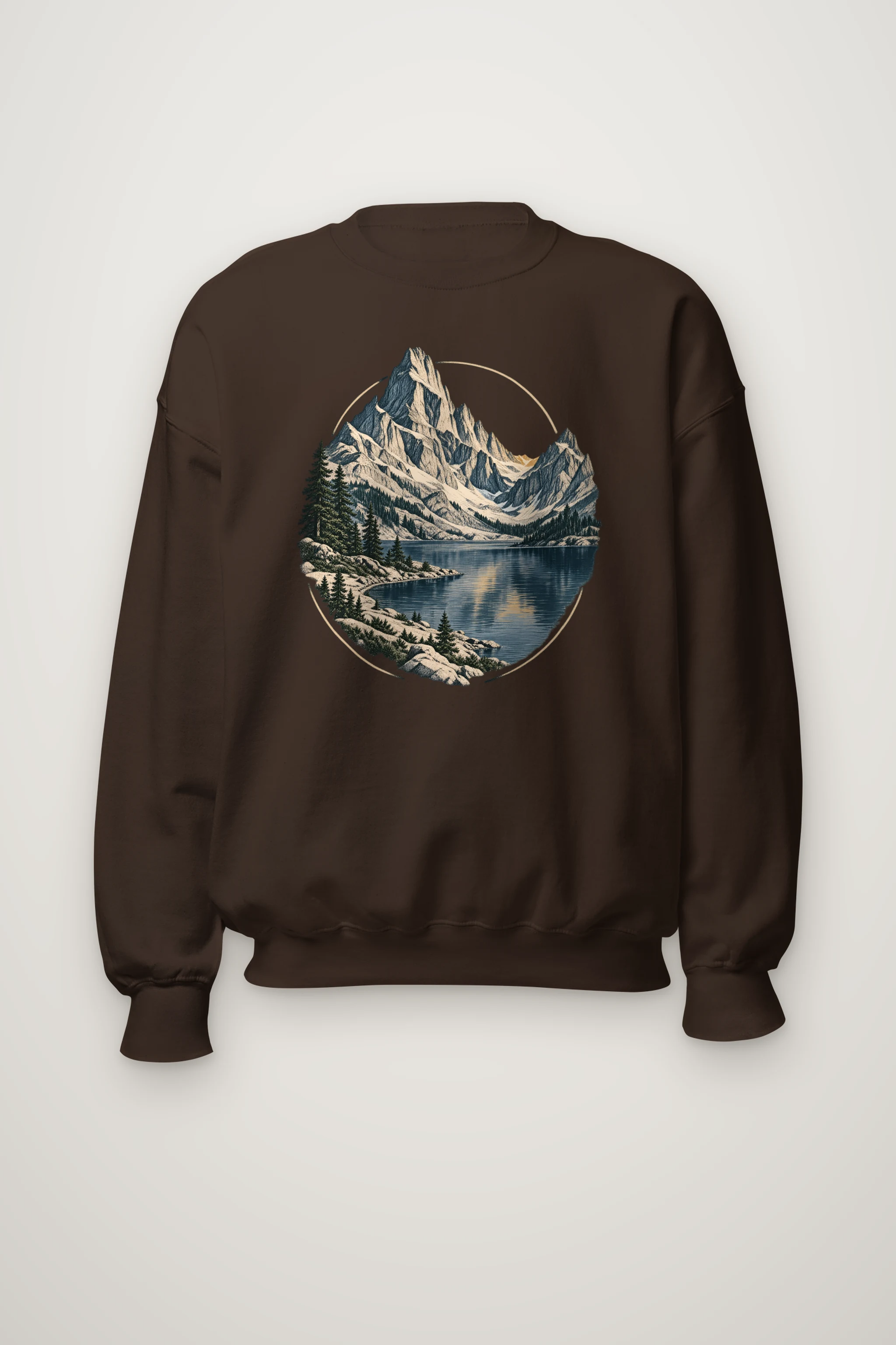 "Quiet Alpine Passage" Heavy Blend Unisex Crewneck Sweatshirt