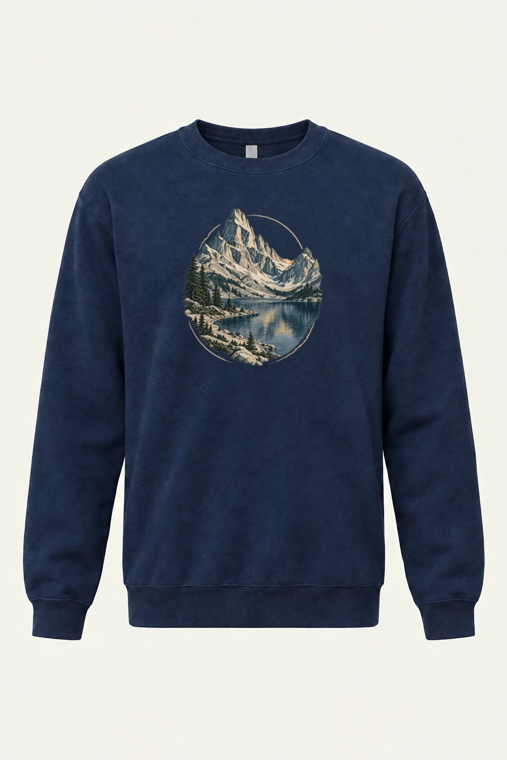"Quiet Alpine Passage" Heavy Blend Unisex Crewneck Sweatshirt | Gildan 18000