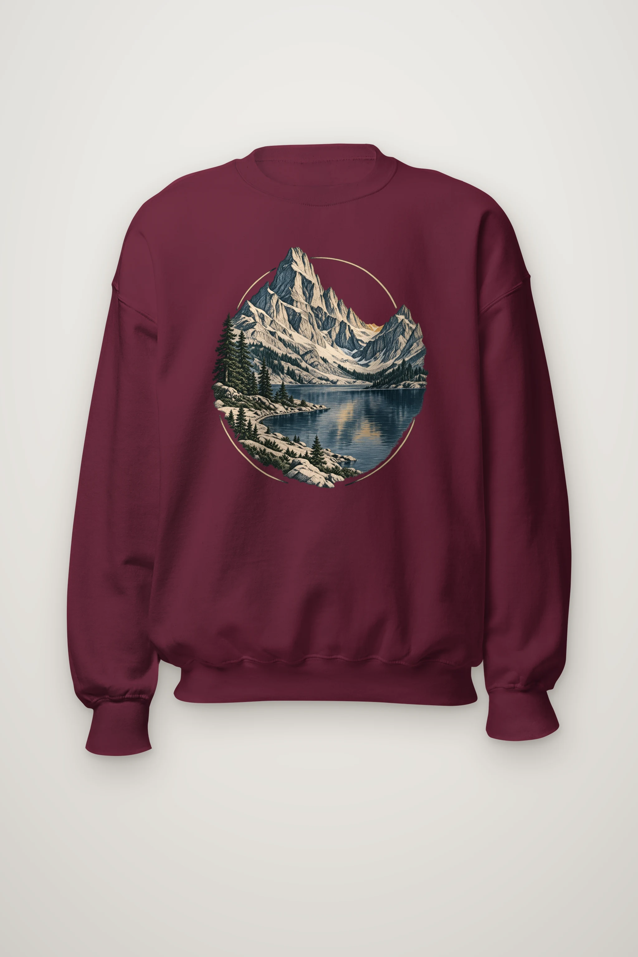 "Quiet Alpine Passage" Heavy Blend Unisex Crewneck Sweatshirt