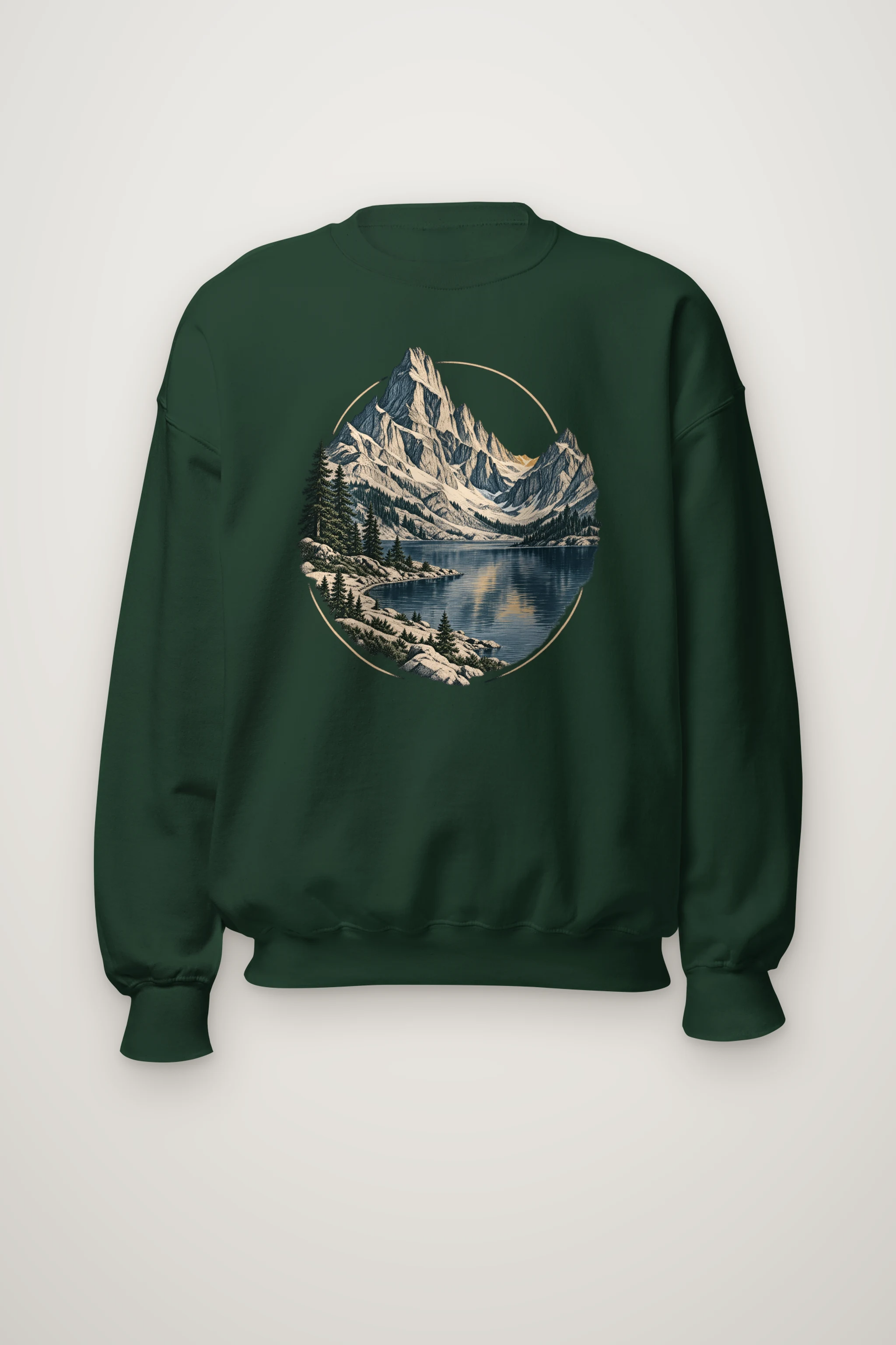 "Quiet Alpine Passage" Heavy Blend Unisex Crewneck Sweatshirt