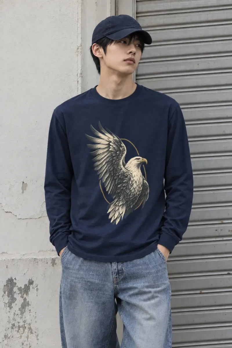 "Quiet Ascent Eagle" Unisex Longsleeve T-shirt | Gildan 2400