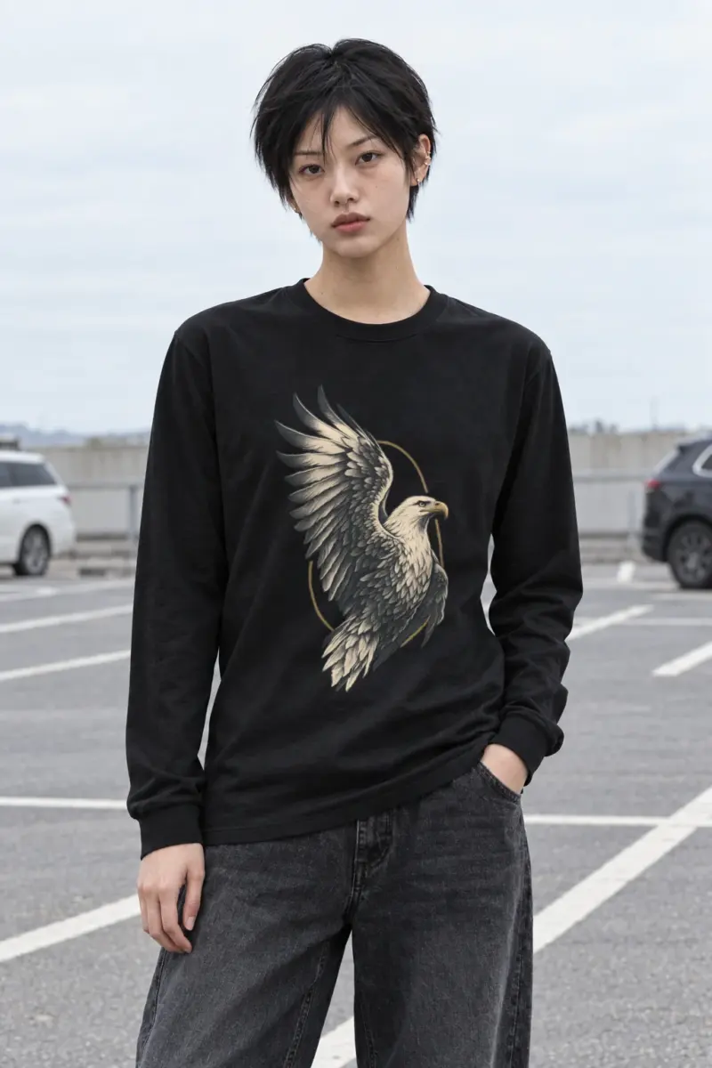 "Quiet Ascent Eagle" Unisex Longsleeve T-shirt | Gildan 2400