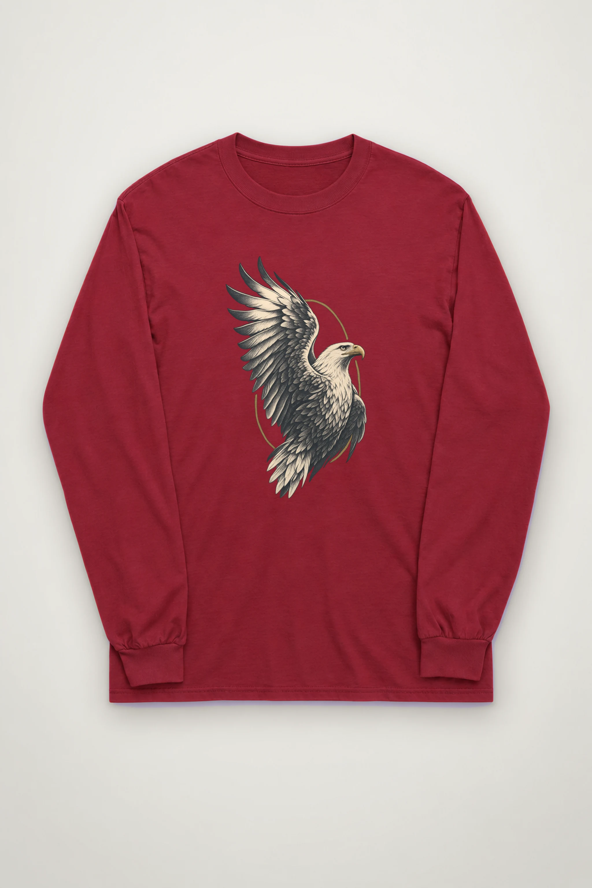 "Quiet Ascent Eagle" Unisex Longsleeve T-shirt