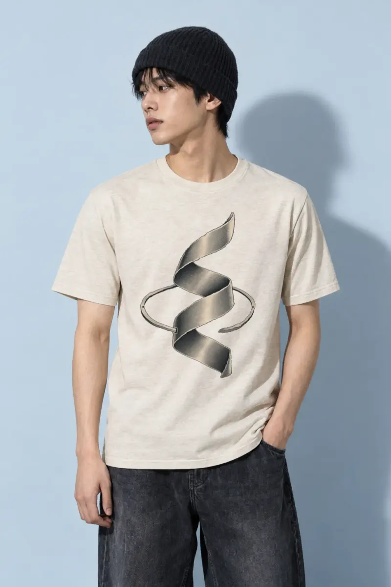 "Quiet Ascent" Heavyweight Unisex Crewneck T-shirt | Gildan 5000