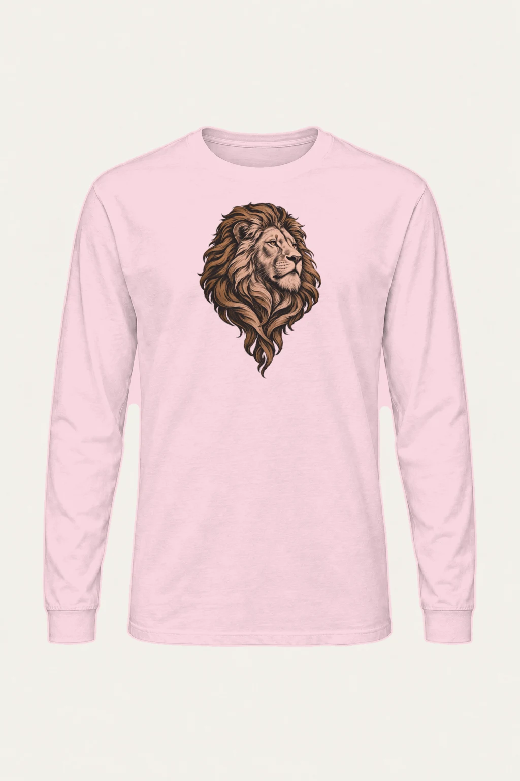 "Quiet Authority Lion" Unisex Longsleeve T-shirt | Gildan 2400