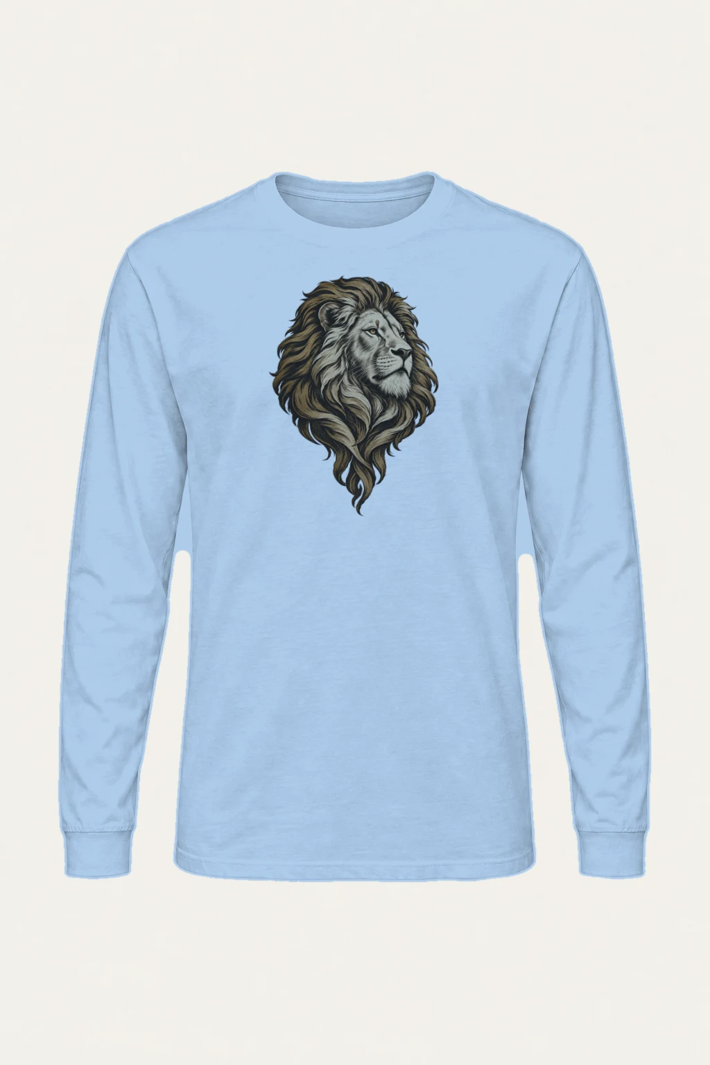 "Quiet Authority Lion" Unisex Longsleeve T-shirt | Gildan 2400