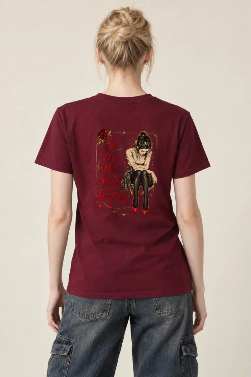"Quiet Bloom" Heavyweight Unisex Crewneck T-shirt