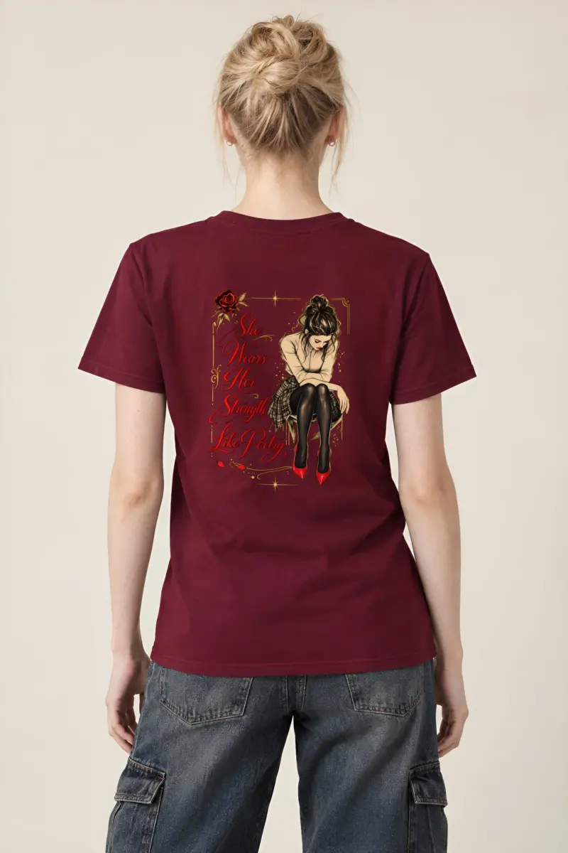 "Quiet Bloom" Heavyweight Unisex Crewneck T-shirt