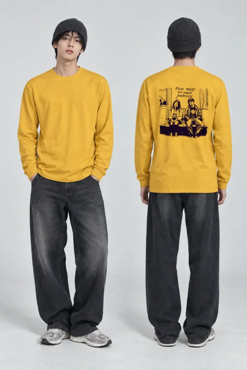 "Quiet Commute" Unisex Longsleeve T-shirt | Gildan 2400