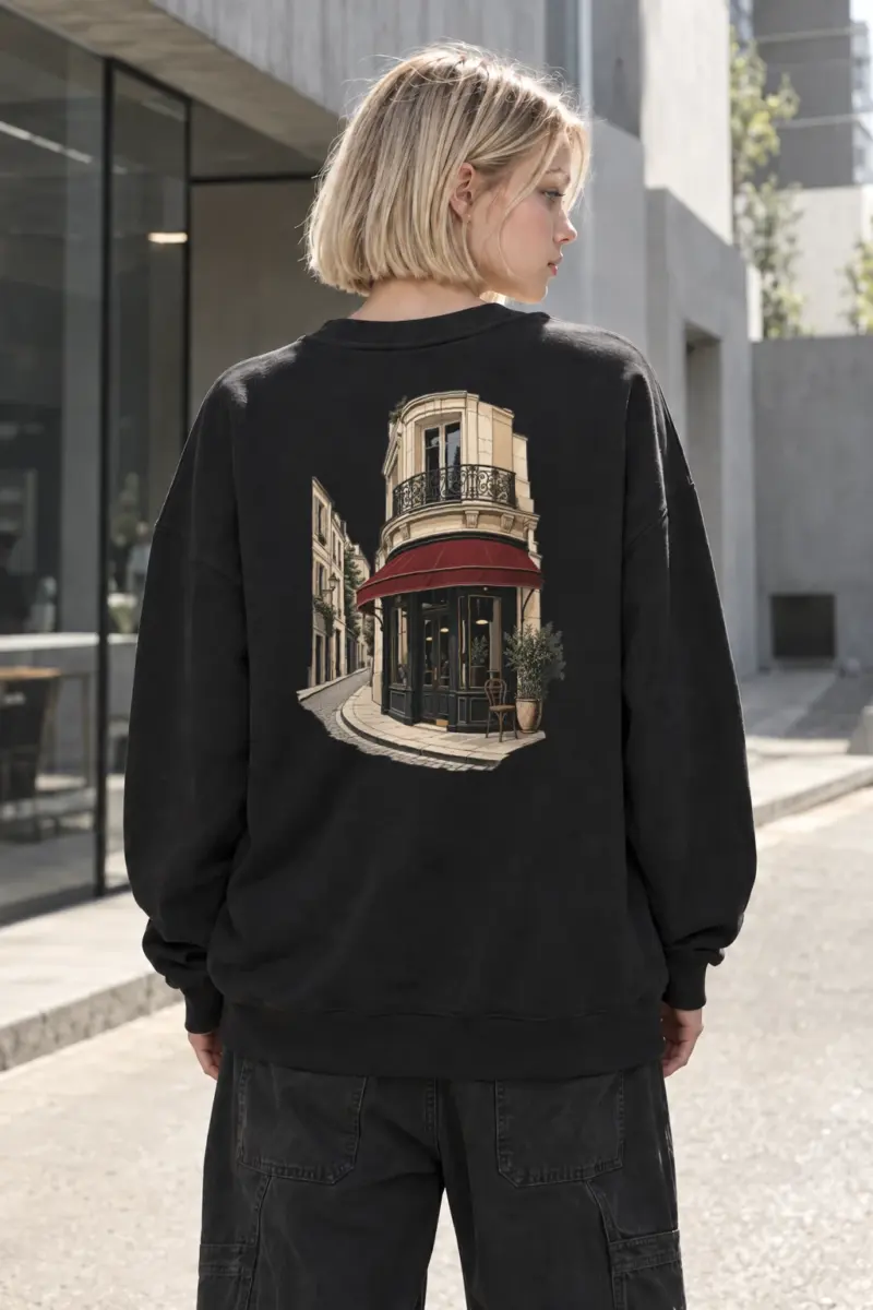 "Quiet Corner Café" Heavy Blend Unisex Crewneck Sweatshirt | Gildan 18000