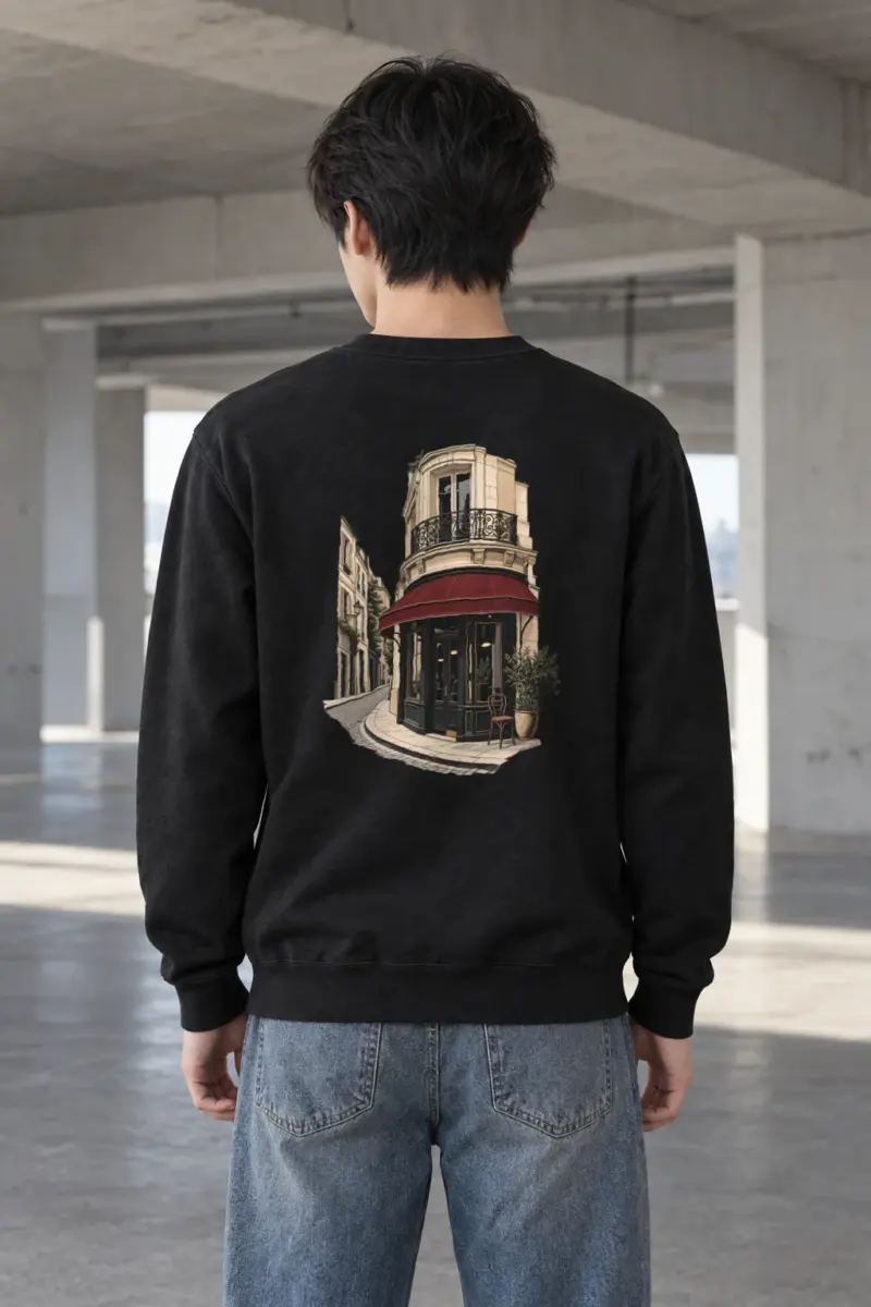 "Quiet Corner Café" Heavy Blend Unisex Crewneck Sweatshirt
