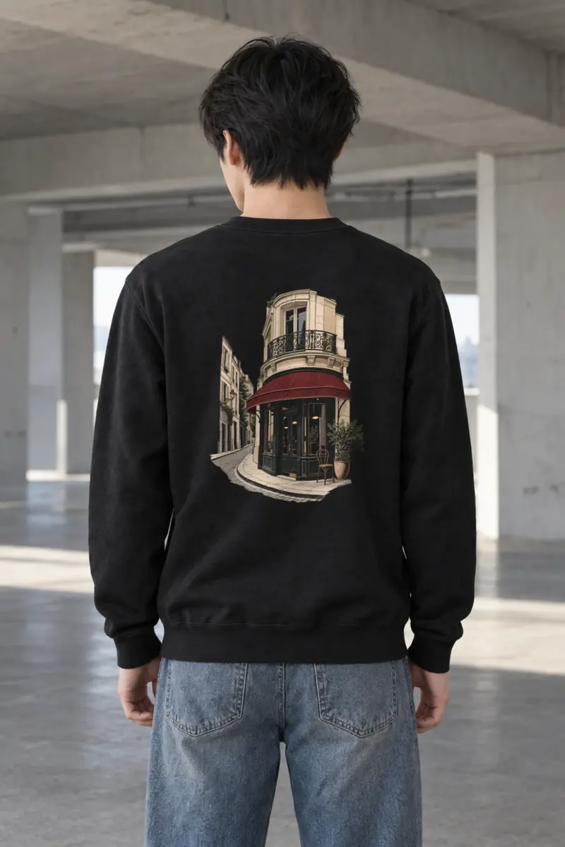 "Quiet Corner Café" Heavy Blend Unisex Crewneck Sweatshirt