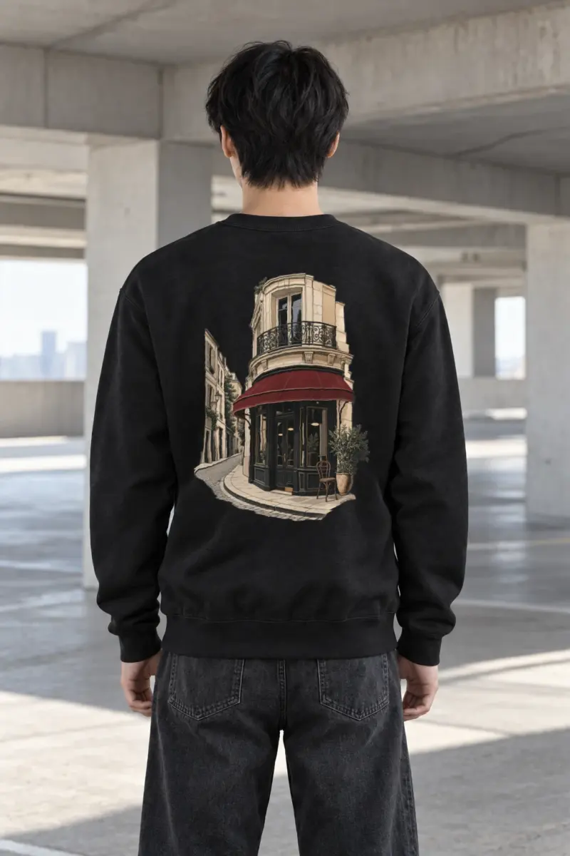 "Quiet Corner Café" Heavy Blend Unisex Crewneck Sweatshirt | Gildan 18000