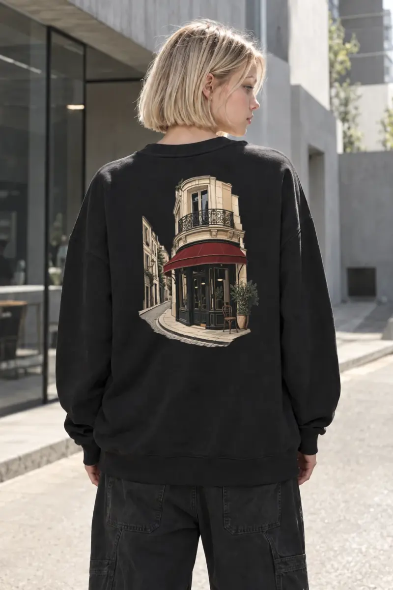 "Quiet Corner Café" Heavy Blend Unisex Crewneck Sweatshirt | Gildan 18000