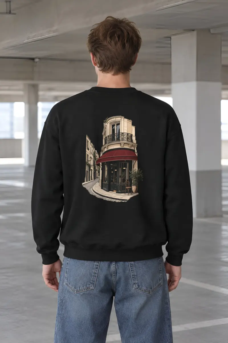 "Quiet Corner Café" Heavy Blend Unisex Crewneck Sweatshirt