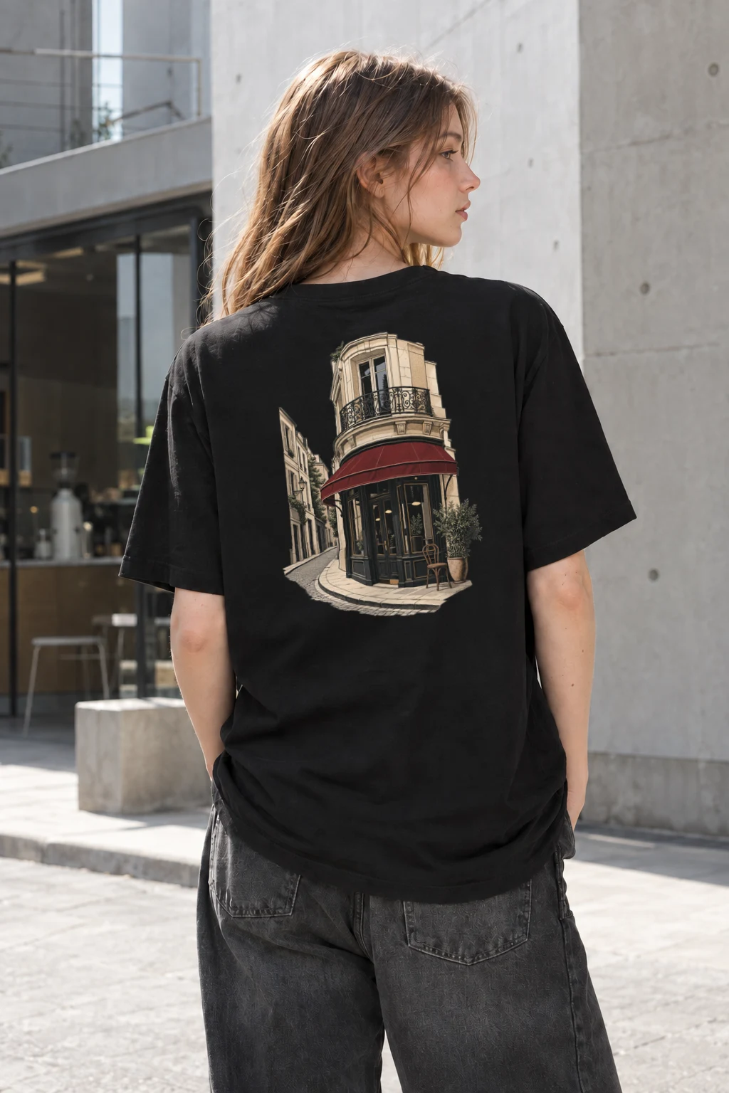 "Quiet Corner Café" Heavyweight Unisex Crewneck T-shirt | Gildan 5000